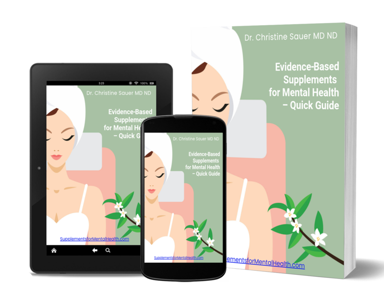 Free supplement guide book by dr. Christine sauer