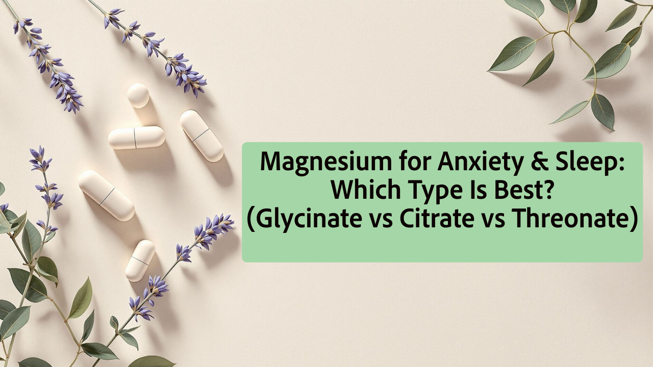 Magnesium for anxiety and sleep, magnesium glycinate for anxiety supplements for mental health
